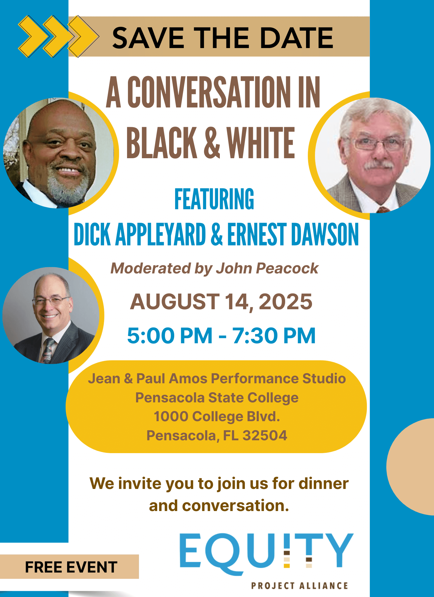 Save the Date – Conversation in Black & White-2
