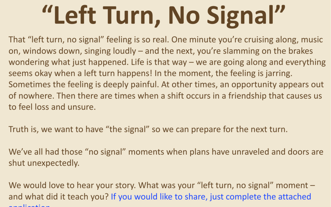 SAVE THE DATE!   The Equity Project Alliance’s VOICES OF THE VILLAGE present “Left Turn, No Signal”– a Story Slam Event  April 16, 2026